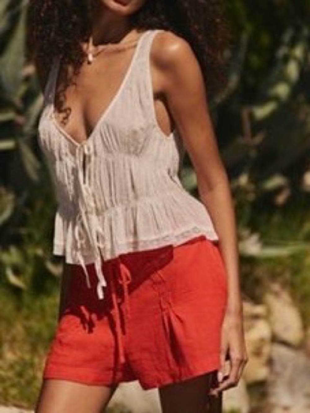 Free people Bailey linen shorts nwot XL